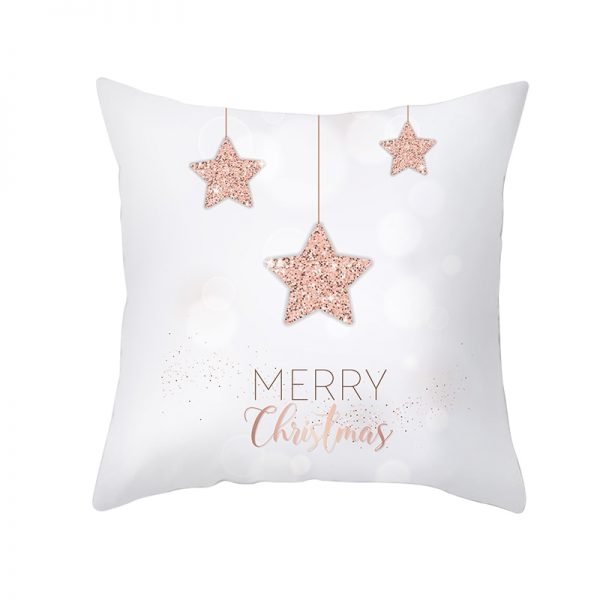 Stars Merry Christmas Pillow Cover