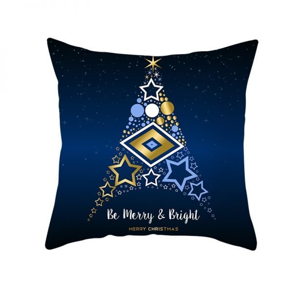 Be Merry & Bright Star Tree Pillow Cover