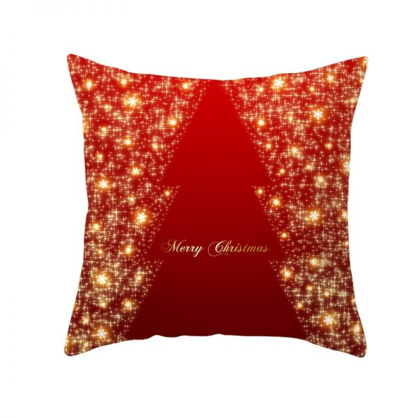 Merry Christmas Open Tree Pillow Cover